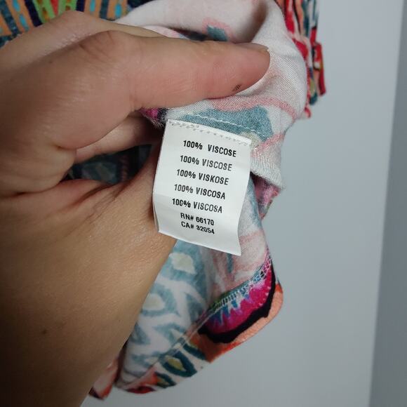 Blank London Anthropologie Sz XS Stephanie Embroidered Floral Top Boho Viscose - Picture 6 of 6